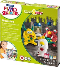 Направи сам фигурки от полимерна глина Fimo - Чудовища - Творчески комплект — 8034 11 LZ