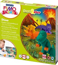 Направи сам фигурки от полимерна глина Fimo - Динозавър - Творчески комплект — 8034 07 LZ