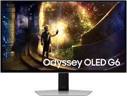  Samsung Odyssey G6 27DG610 - 27", OLED, 240 Hz, 16:9, 2560 x 1440, 0.03 ms, 2 x HDMI, DisplayPort, AMD FreeSync Premium Pro - 