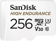 Micro SDXC   256 GB SanDisk High Endurance - Class 10, U3, V30, A1  SD  - 