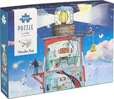 Светещ фар - Пъзел от 500 части — Moulin Roty 712436