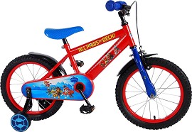 Детски велосипед E&L Cycles - Пес Патрул 16" - С помощни колела - 
