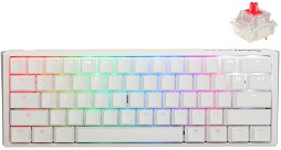    Ducky One 3 Mini Pure White - 60%,  USB  1.8 m, ANSI Layout, Hot-Swap, Cherry MX Red RGB - 