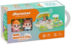 Детски конструктор Кафене - Mario Inex - 80 части от серията Mini Waffle City — 903 186