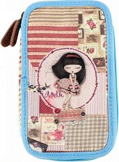 Ученически несесер Anekke - С 2 отделения от серията Patchwork — 19AN-910-PATCH