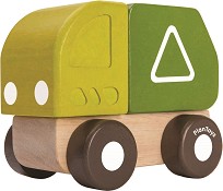 Детско дървено камионче за боклук PlanToys — 5440