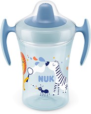Неразливаща се преходна чаша NUK - 230 ml, с мек накрайник, от серията Trainer Cup, 6+ м - чаша