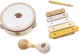 Дървени музикални инструменти Таралеж - Viga Toys - От серията PolarB — 44233