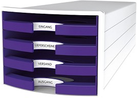 Кутия за документи с 4 чекмеджета - Impuls Trend - За формат C4 с размери 29.4 / 23.5 / 36.8 cm - 