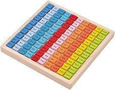 Дървена таблица за умножение Lelin Toys — L10279
