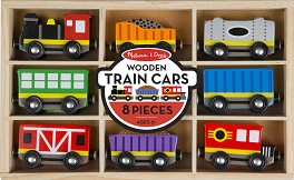 Дървен товарен влак Melissa & Doug - Детски комплект за игра — 5186