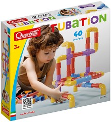 Детски конструктор Tubation - Quercetti - От 40 части — 4175