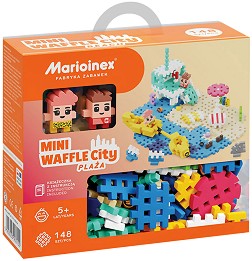 Детски конструктор На плажа - Mario Inex - 148 части от серията Mini Waffle City — 903 155