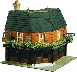 Английски пъб The Bricklayers Arms - Сглобяем модел от истински тухлички — Domus Kits 40304