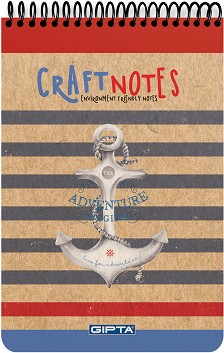 Тефтер със спирала Gipta Craft Notes - A5, с широки редове