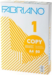 Бяла копирна хартия - Fabriano Copy 1 - A4 с плътност 80 g/m<sup>2</sup> и белота 172 - 