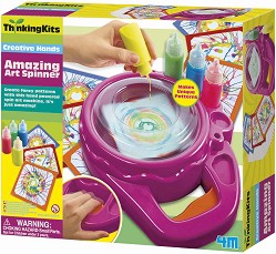 Спин арт машина за рисуване 4M - Творчески комплект от серията Thinking Kits — 4M-04733