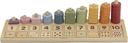 Дървена низанка Броене - Viga Toys - От серията PolarB — 44219