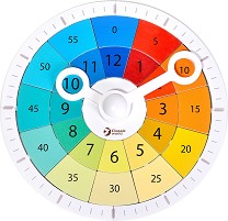 Дървен цветен часовник Classic World — 5041