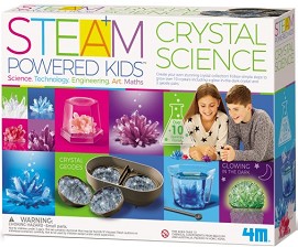 Наука за кристалите 4M - Образователен комплект от серията Steam Powered Kids — 4M-05534