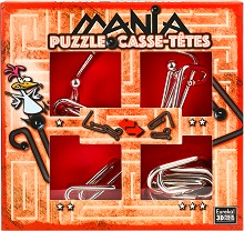 Puzzle Mania - Пиле - Комплект 4 броя 3D пъзела от серията "Casse-Tetes" — Eureka 473202