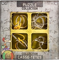 Expert Metal Puzzles - Комплект 4 броя 3D пъзела от серията "Casse-Tetes" — Eureka 473362