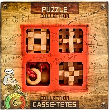 Extreme Wooden Puzzles - Комплект от 4 броя 3D пъзела от серията "Casse-Tetes" — Eureka 473368