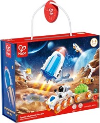 Дървено влакче Космическо приключение - HaPe - От 15 части — H3876