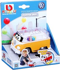 Количка с топчета Bburago VW T1 - С pull-back механизъм от серията Junior — 16/85109