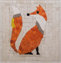 Каменна мозайка Лисица - Neptune Mosaic - С размери 17 х 17 cm