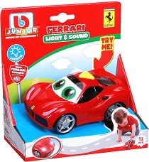 Детска количка Bburago Ferarri - Със звук и светлина от серията Junior