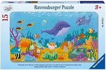 Малки животинки под водата - Детски пъзел от 15 части — Ravensburger 05632