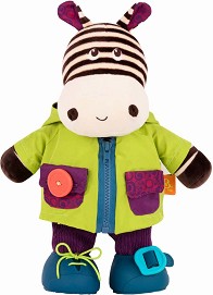 Плюшена зебрата Zebb - Battat - От серията B Toys — BX1692D