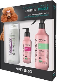 Козметичен комплект за пудел ARTERO Poodle - Шампоан, протеинов балсам и спрей-балсам