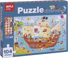 Пиратски кораб - Пъзел - игра — Apli Kids 17917
