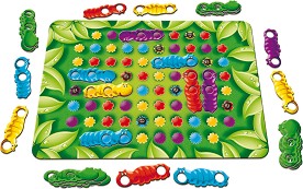 Цветни гъсенички - Детска състезателна игра — Tactic 40394
