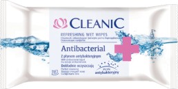 Cleanic Antibacterial Wet Wipes -    , 15  -  