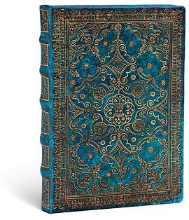 Тефтер Paperblanks Azure - 13 × 18 см, широки редове от колекцията Equinoxe