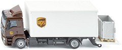 Метален камион с подвижена рампа Siku UPS - От серията Super: Transport — 1997