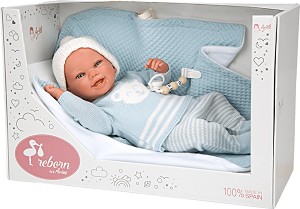 Кукла бебе Паоло - Arias - С височина 40 cm, от серията Reborns — 98148