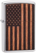 Ветроустойчива запалка Zippo WOODCHUCK USA American Flag