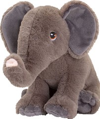 Екологично плюшено слонче - Keel Toys - От серията Keeleco — SE6119