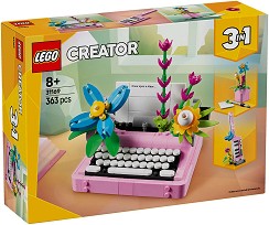 LEGO Creator - Пишеща машина с цветя 3 в 1 - Детски конструктор — 31169