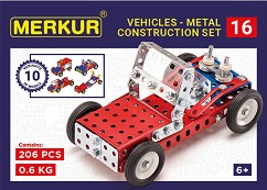 Метален конструктор Превозни средства 10 в 1 - Merkur - 205 части — 1563_016
