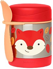 Термоконтейнер за храна лисицата Фъргюсън - Skip Hop - 325 ml, с виличка, от серията Zoo, 12+ м - продукт