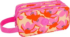 Ученически несесер Primus - Cool Pack - С 3 отделения от серията Flores Rosa — F060914