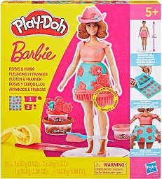Комплект с цветни тоалети - Play-Doh - Творчески комплект на тема Barbie — G1360