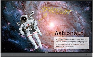   75" 4K BENQ Rm7502k - 170.9 / 106.2 / 11.6 cm - 