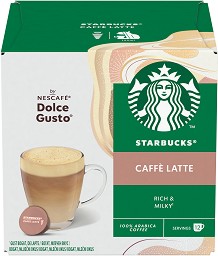   STARBUCKS Caffe Latte -  12  36  ,   by NESCAFE Dolce Gusto - 