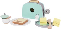 Детски дървен тостер Classic World - С аксесоари — CW50509